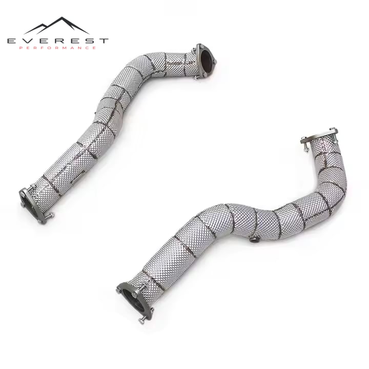 Downpipe for Porsche 718 Cayman GT4 RS 4.0L 2023-2024 Engine Racing Sport Heat Shield Exhaust Downpipe