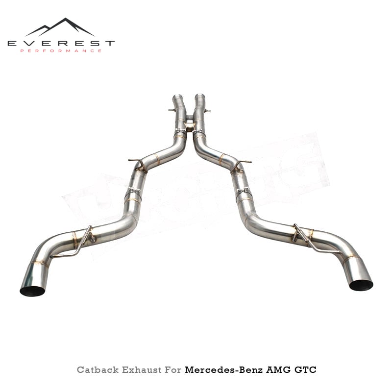 SUS304 1.5MM Catback Exhaust Pipe System for Mercedes-Benz AMG GT C/R/S C190 4.0T 2019-2023 Racing Car Direct