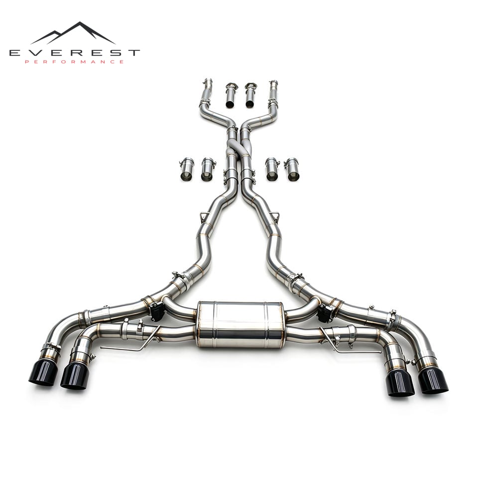 Direct Fitment Z Exhaust for BMW X5 M50i 4.4TT 2019-2024 2.75inch Enhanced Sound SUS304 Catback With Remote Controller