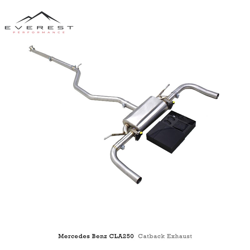 Custom SUS304 Pipes Catback Muffler for Mercedes-Benz CLA250 2.0T 2014-2021 Valvetronic Exhaust System with Dymanic Sound
