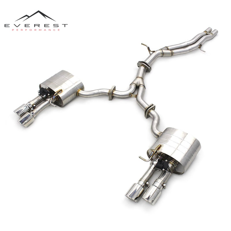 Racing Car Exhaust Pipe Escape Muffler Catback Exhaust for Audi S4/S5 B9 2019-2023