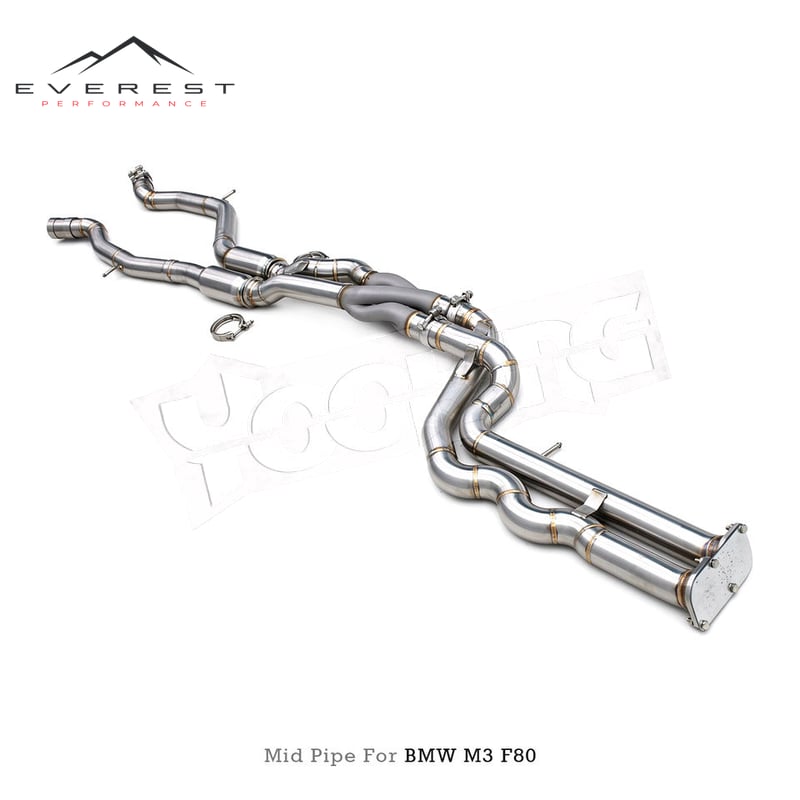Stainless Steel Z Pipe Mid Pipe With Resonator for BMW M3/M4 F80/F82/F83 S55 3.0T 2015-2017 Exhaust Midpipe System