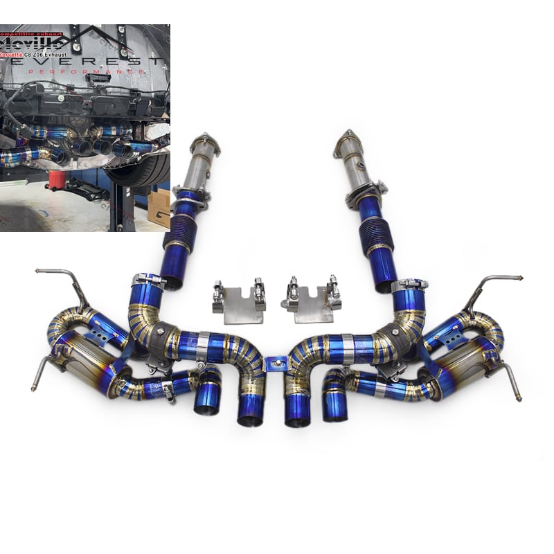 Titanium Catback Exhaust for Chevrolet Corvette C8 Z06 2019-2023 Valve Exhaust Muffler Titanium Exhaust Pipe