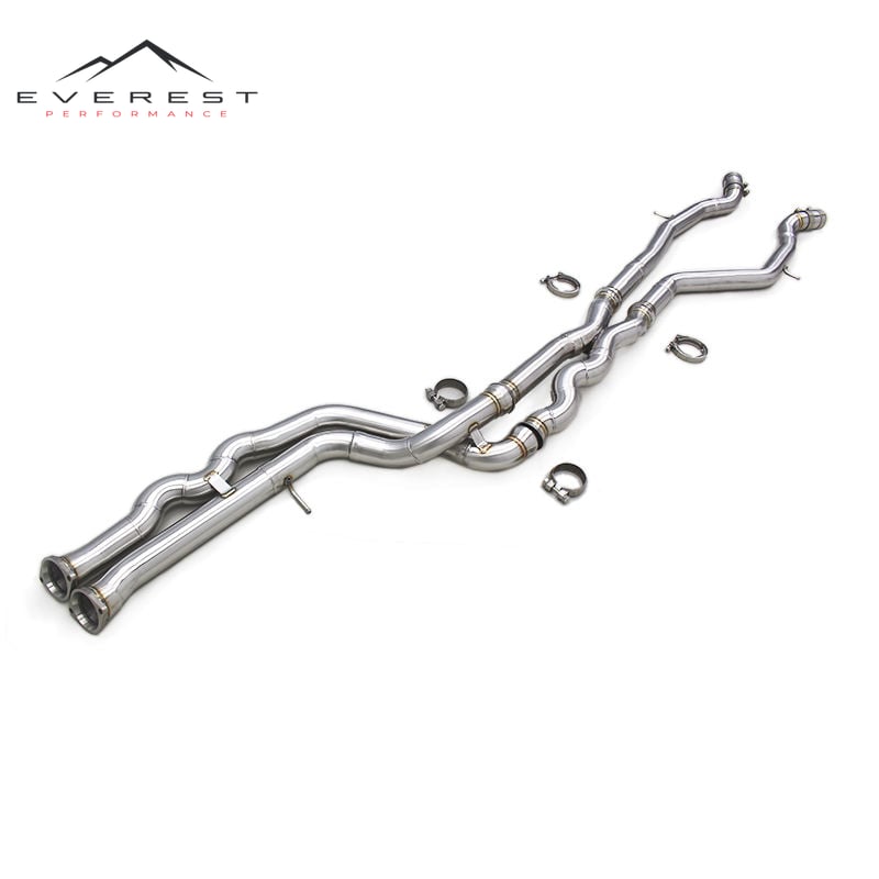 Ready Stock Stainless Steel Exhaust Pipes for BMW M3/M4 F80 F82 F8X S55 3.0T 2014-2019 Equal Length Mid Pipe Exhaust Escape
