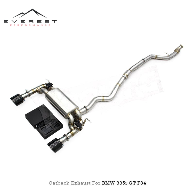 SS304L Exhaust Pipe System for BMW 335i/340i GT F30/F31/F34 3.0T 2012-2016 Electronic Valve Catback Exhaust With Remote Control