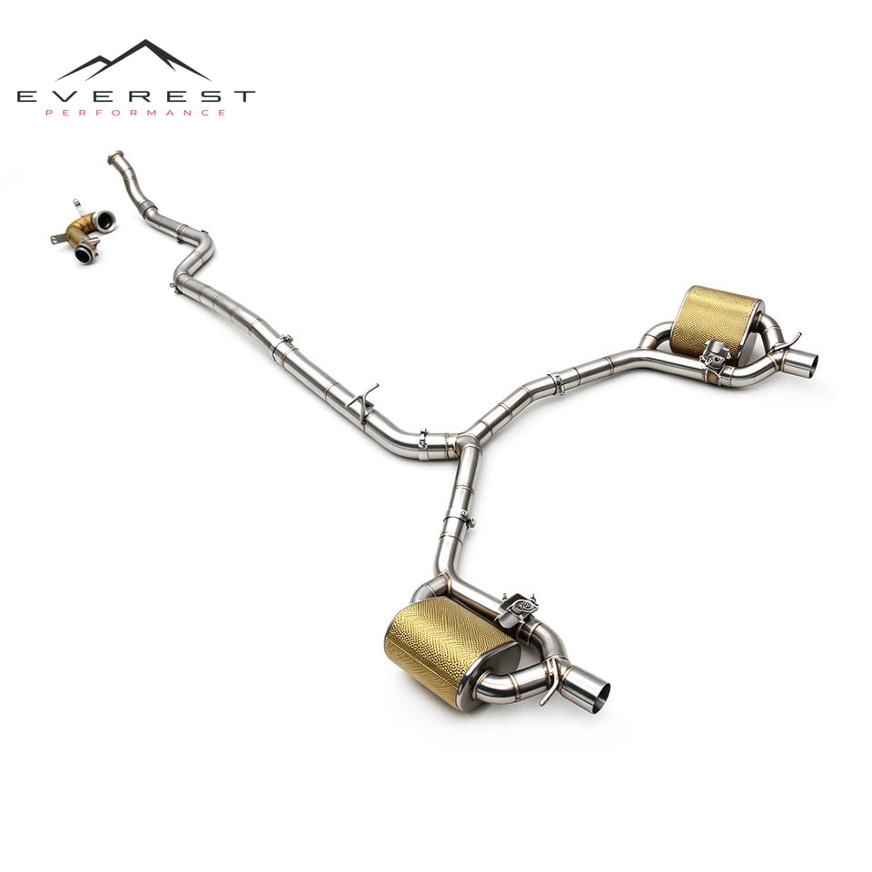 Catback Exhaust Downpipe Ss304 Racing Pipe for Mercedes-Benz CLS53 AMG 3.0T 2020-2024 Direct Fit With Valve