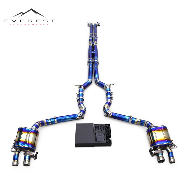 Titanium Valvetronic Rear Mufflers for Bentley Continental GT V12 6.0T 2018-2024 Catback Exhaust System