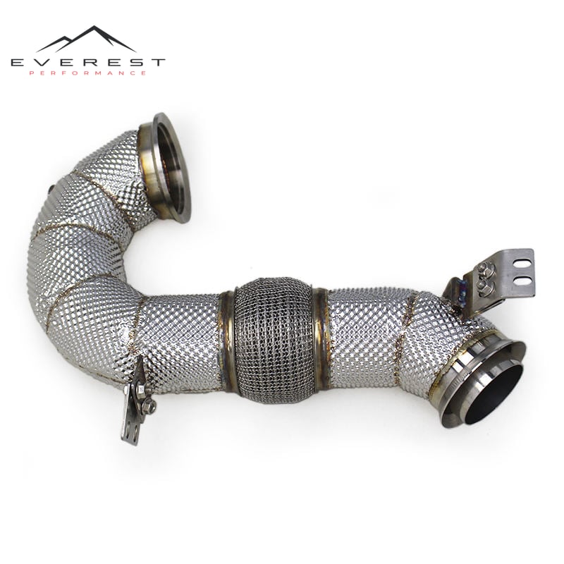 Stainless Steel Exhaust Downpipe for Mercedes-Benz S500 3.0T 2023-2024 Exhaust Pipes Performance Car Exhaust System