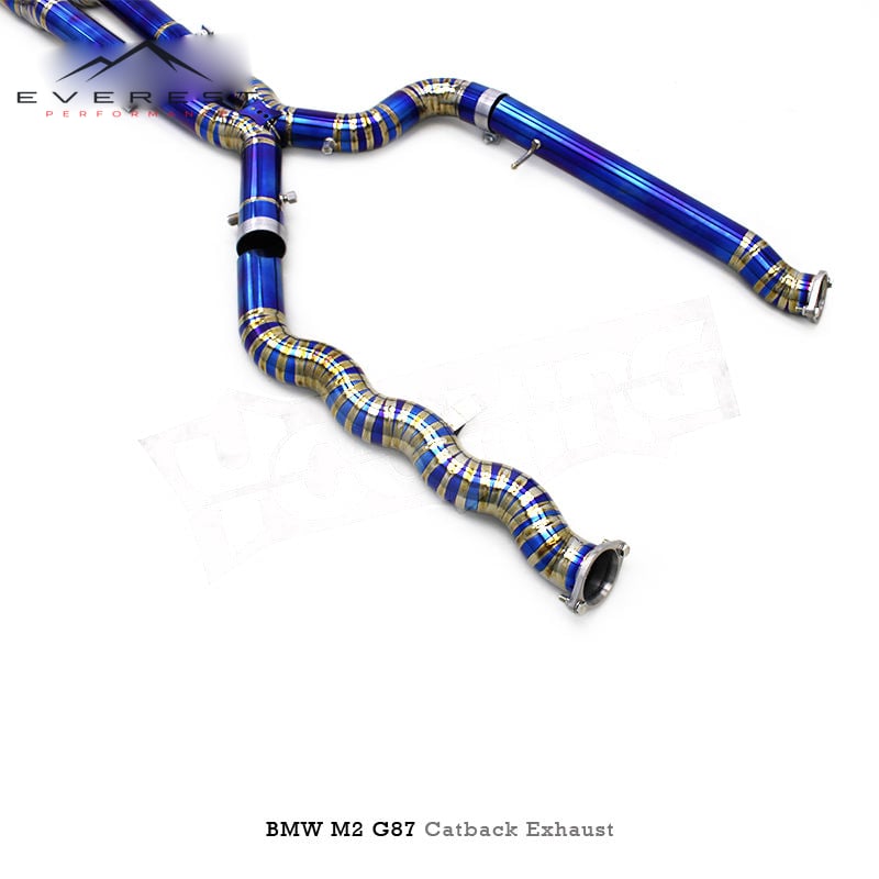 Titanium Exhaust Pipe System for BMW M2 G87 3.0T 2023+ Equal Length Midpipe Valvetronic Catback Exhaust with OPF