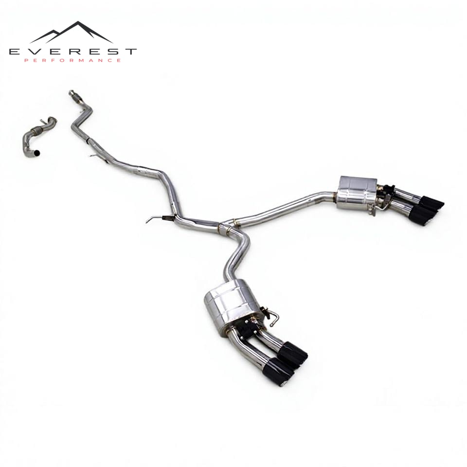SS304 Exhaust Pipe System for Audi A5 B9 2.0T 2023-2024 High Performance Electronic Valve with Remote Control
