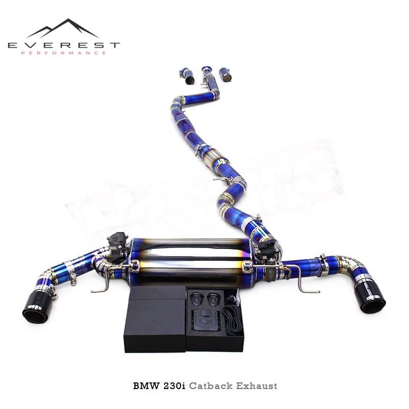 Racing Titanium Catback Exhaust Pipes for BMW 230/230i 2.0L G42 B48 2024 Valvetronic Muffler Exhaust System With Remote Control