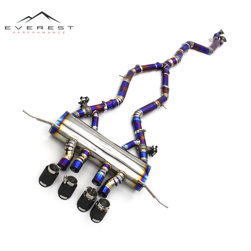 Titanium Catback for BMW M3 G80/G8X 3.0T 2021-2023 Valvetronic Muffler Exhaust Pipes Single Mid Pipe