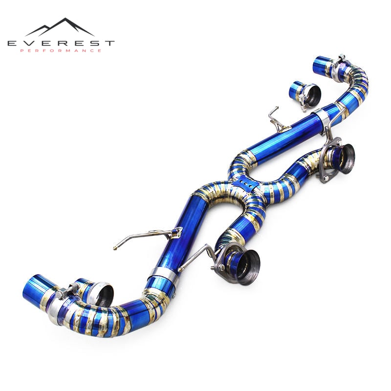 Titanium Straight Catback Exhaust Pipes for Aston Martin DB11 V12 5.2L 2016-2019 Racing Car Enhanced Power