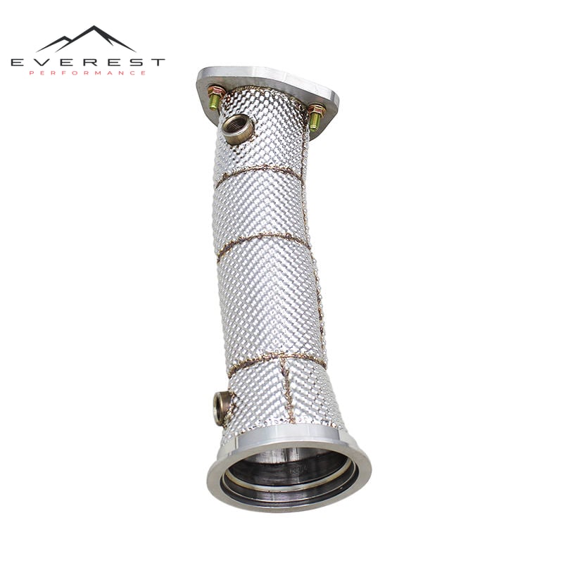 SS304 Exhaust Downpipe for Audi A4/A5/Q5 B9.5 2.0T 2021-2024 Free Flow Exhaust Pipe With Heat Shield Auto Spare Parts