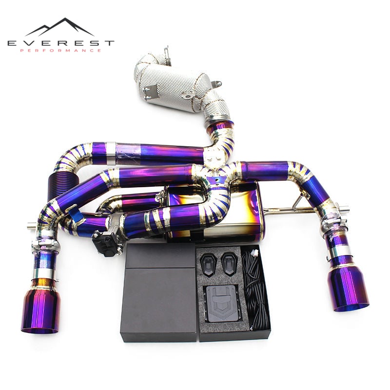 Direct-fit Full Exhaust System for Lotus EMIRA 2021-2022 Titanium Lightweight Axleback 200Cell Catalyst Downpipe
