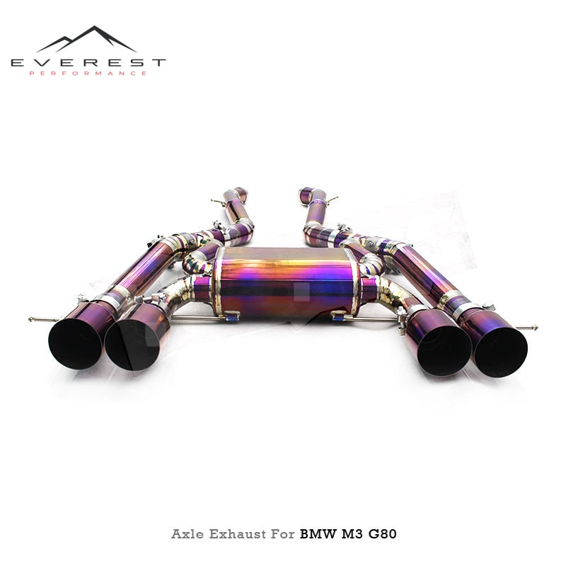 Racing Titanium Axle Back Exhaust for BMW M3/M4 G80/G82 3.0T 2021-2026 Sport Car Valvetronic Exhaust System with Control