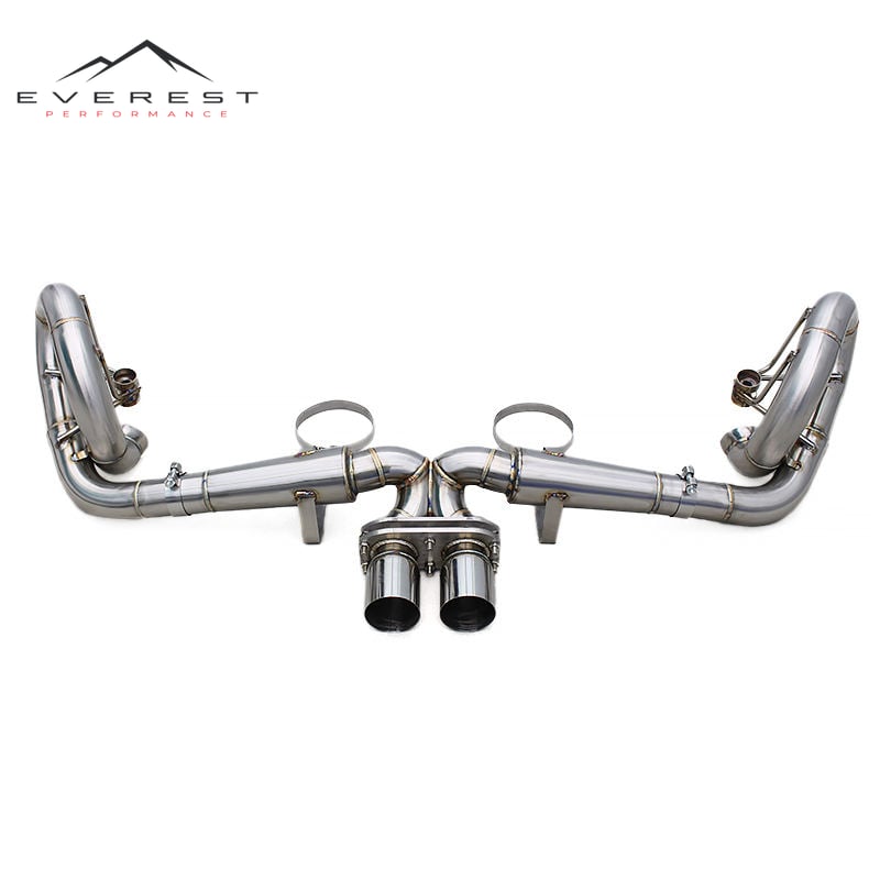 Exhaust System SUS304 Pipes for Porsche 911 991/991.1 GT3 4.0L 2015-2018 Direct Replacement Straight Rear Section Exhaust