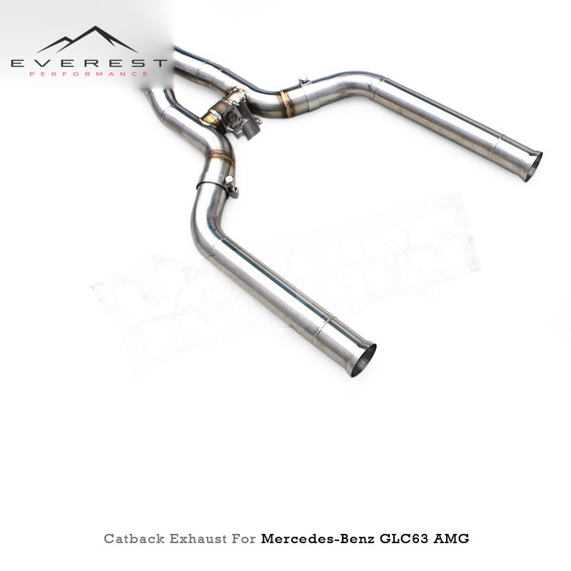 Custom Valvetronic Exhaust System for Mercedes-Benz GLC63 AMG 4.0T 2018-2022 Stainless Steel Pipe Valved Catback Muffler