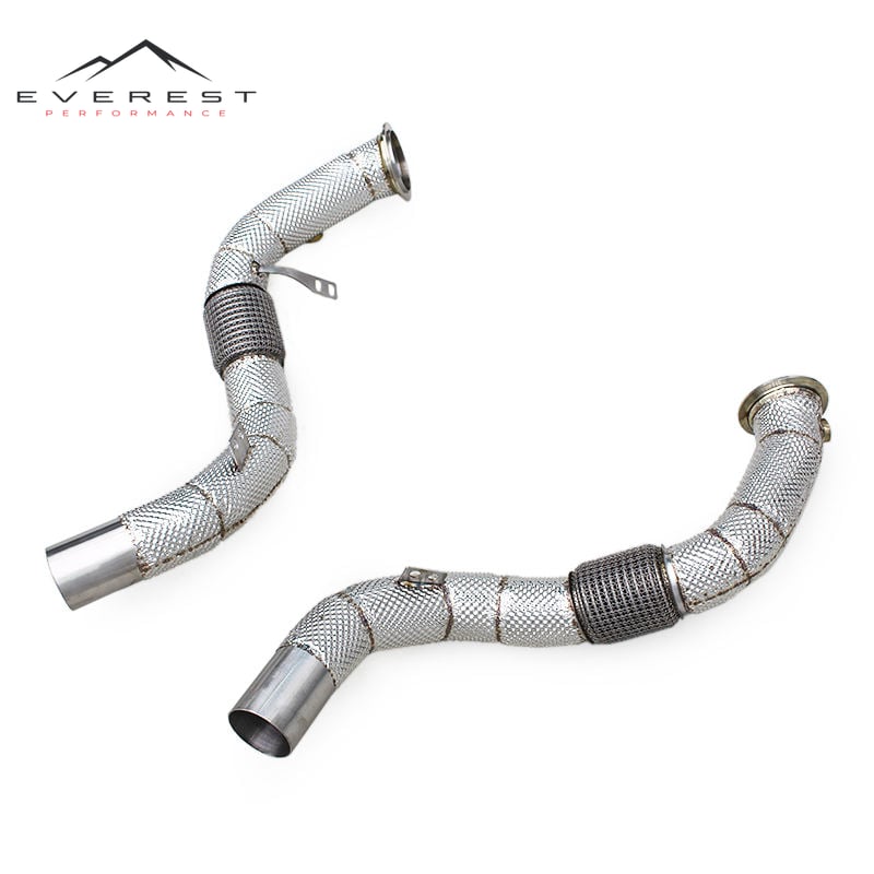 Custom Header Downpipe for BMW M550/M550i G30/N63 4.4TT 2019-2025 SUS304 Pipes Exhaust Header Free Flow System