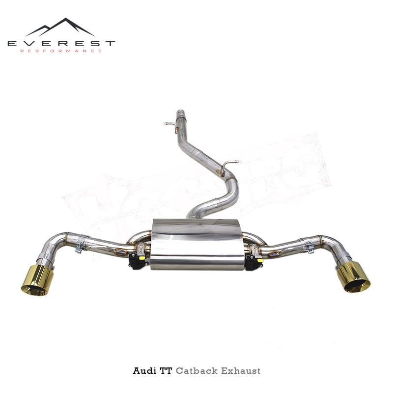 Valvetronic Catback System for Audi TT/TTS 2.0T(2015-2019) Stainless Steel Racing Exhaust Pipes