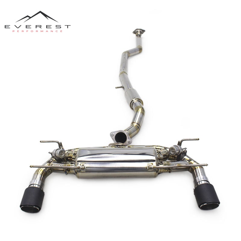 Titanium Catback Exhaust Pipes for Mazda MX-5 NC 2.0 2009-2014 Racing Vacuum Valve Muffler Dual Outlet