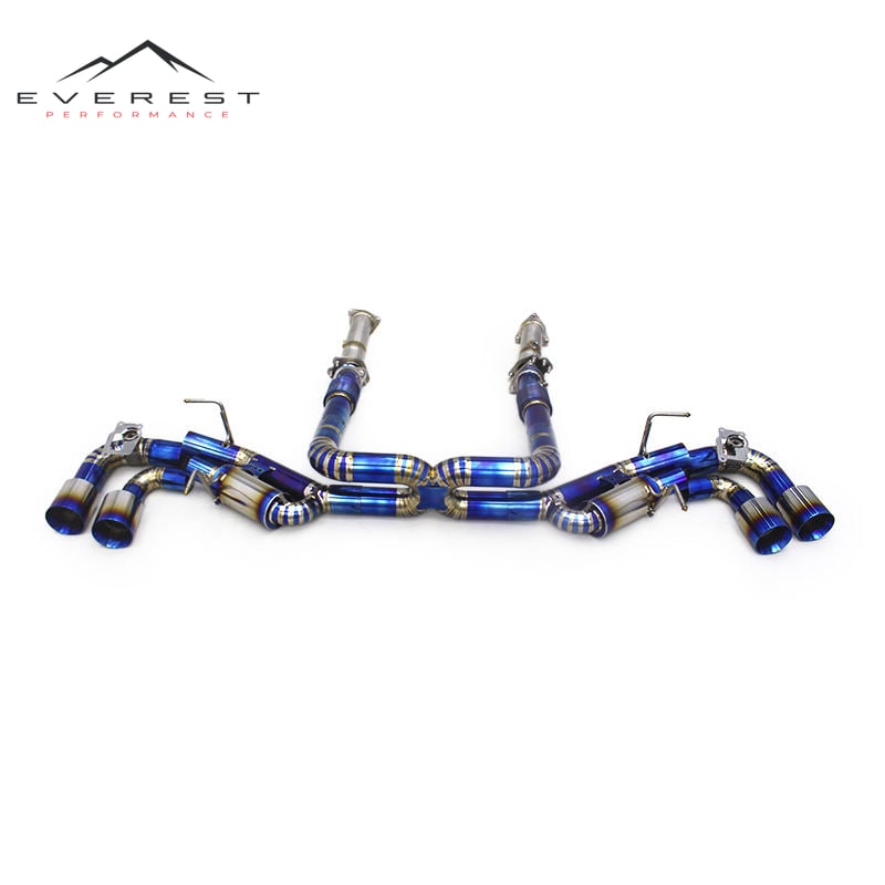Racing Performance Exhaust Catback System for Chevrolet Corvette C8 Stingray Z51 2019-2025 Titanium Burnt Blue Exhaust Muffler