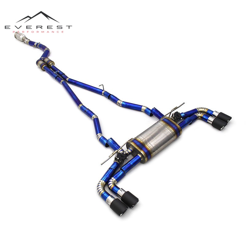 Full Exhaust System for BMW 540/540i 3.0T 2017-2023 SUS304 Downpipe Titanium Pipe Valvetronic Catback Exhaust