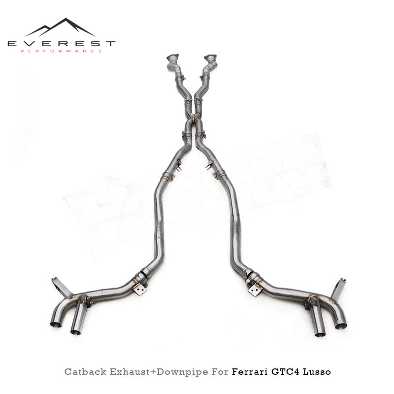 Complete Set Sport Exhaust for Ferrari GTC4 Lusso/Lusso T 2016+ Free Flow Downpipe Superfast Straight-through Catback