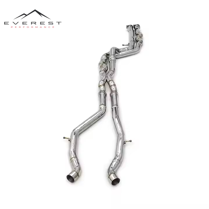 Car Exhaust Pipes Single Mid Pipe for BMW M3/M4 F80 F82 F83 F8X S55 3.0T 2014-2019 Stainless Steel Exhaust System