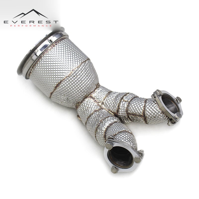 Racing Catted Downpipe for Audi SQ5 3.0T 2019-2023 Car Exhaust Pipes Exhaust System With Catalyst Heat Shield