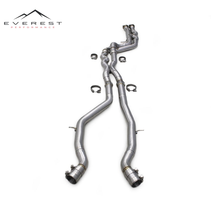 Stainless Steel Exhaust Pipes 2014-2019 for BMW M3/M4 F80 F82 F83 S55 3.0T Equal Length Mid Pipes