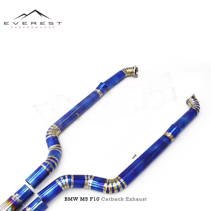 Titanium Exhaust Pipe System for BMW M5 F10 F15 4.4TT 2012-2016 High-quality Electronic Valve Catback Exhaust with Controller