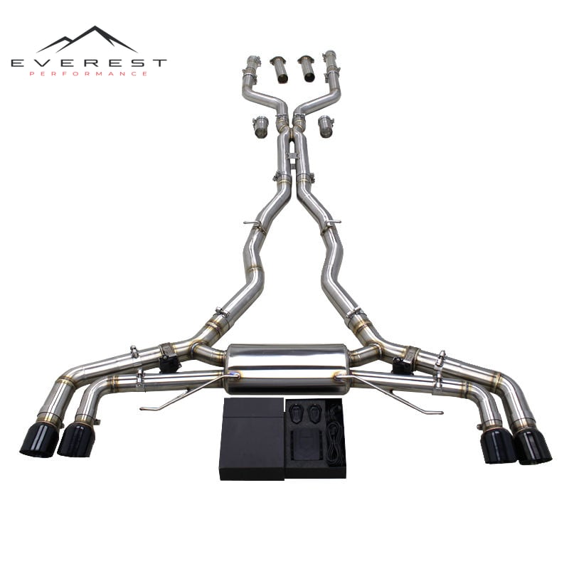 Custom Catback Muffler for BMW X5M/X6M F95/F96 4.4TT 2020-2024 Performance Car Stainless Steel Pipes Valved Exhaust System