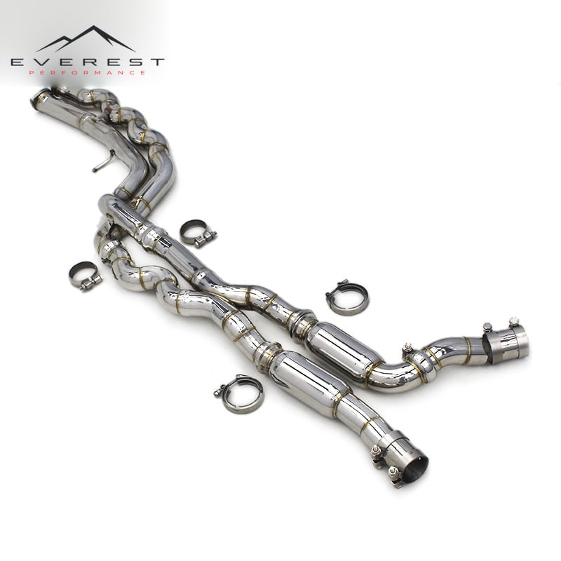 Equal Length Mid Pipe for BMW M2 Competition F87 S55 3.0T 2018-2023 Performance Racing Car Midpipe With Resonator Exhaust System