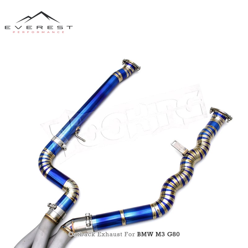 Titanium Valved Catback Exhaust System With Z Pipe for BMW M3/M4 G80/G82 3.0T 2021-2026 Performance Exhaust Muffler Pipe