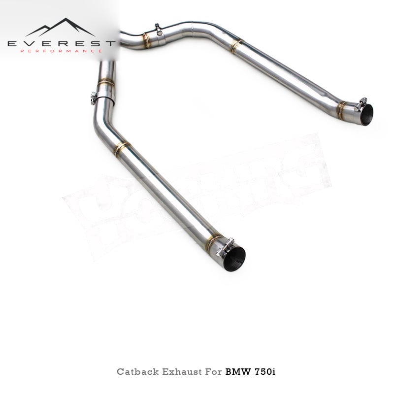 Custom Catback Silencer for BMW 750/750i 4.4T 2016-2019 Sport Car X Pipe Stainless Steel Valvetronic Exhaust System with Control