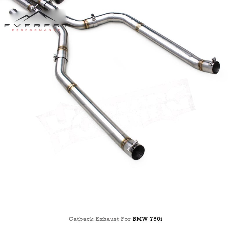 Custom Catback Silencer for BMW 750/750i 4.4T 2016-2019 Sport Car X Pipe Stainless Steel Valvetronic Exhaust System with Control