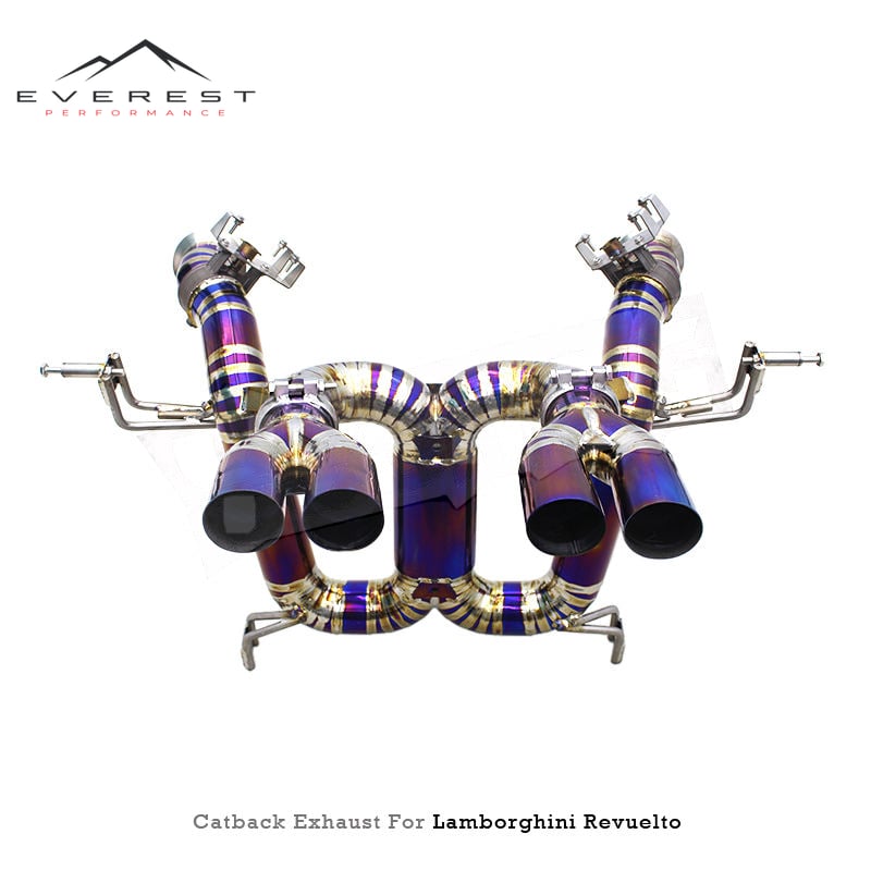 High Performance Titanium Catback Exhaust System for Lamborghini Revuelto V12 6.2 2024-Racing Direct Pipes