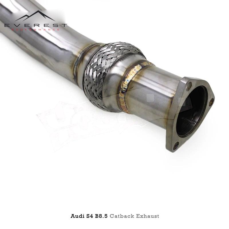 SS304L Exhaust Pipe System for Audi S4/S5 B8.5 3.0T 2013-2019 Muffler X Pipe Vacuum Valve Catback Exhaust with Resonator