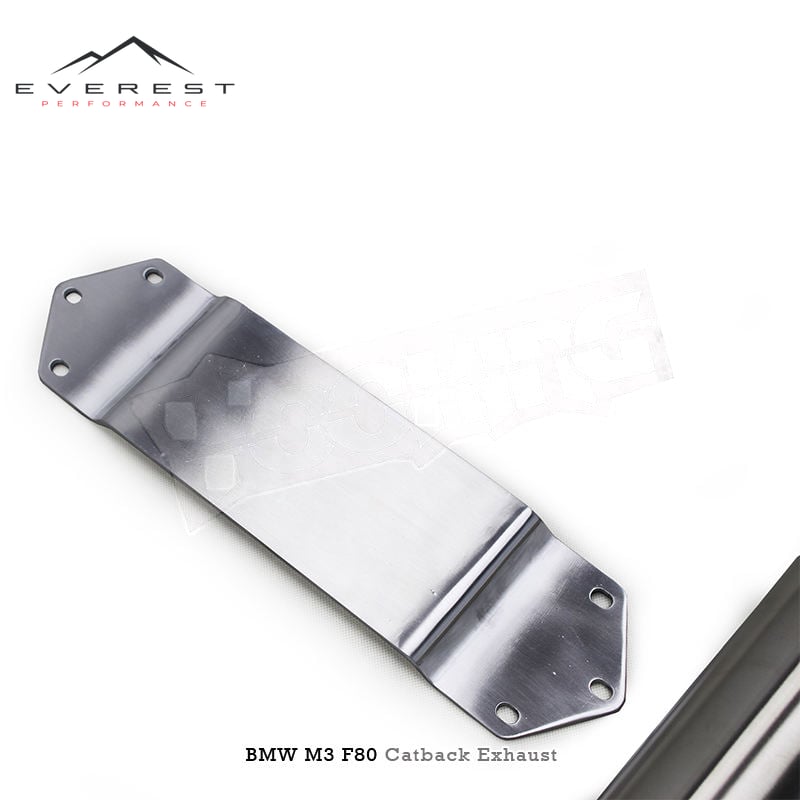 SUS304 Pipes 2.75inch Single Midpipe With Brace for BMW M3 M4 F80 F82 S55 3.0T 2014-2019 Exhaust Mid Pipe System