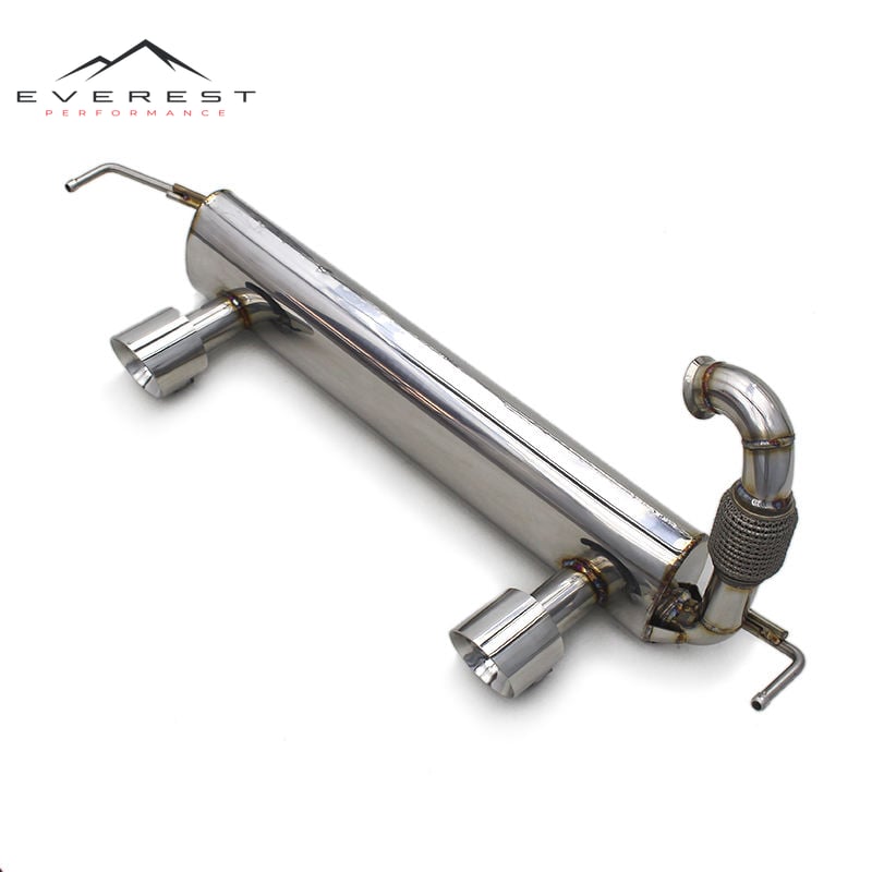 Racing Mercedes Benz SMART 453 Rear High Performance Modified Stainless Steel Mirror Polished 304 Exhaust Pipes 1.5mm