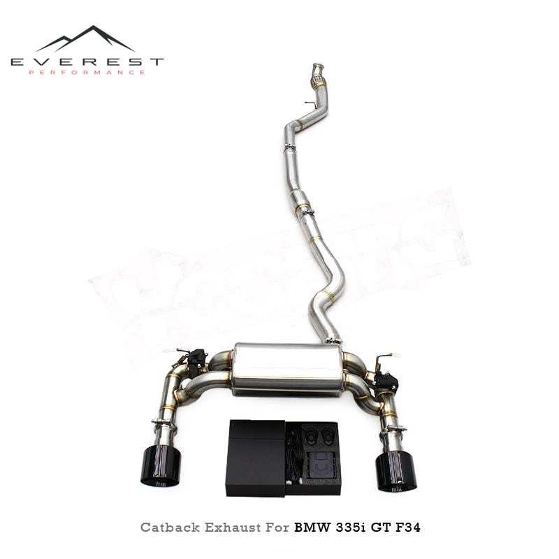 SS304 1.5MM Electronic Valve Catback Exhaust Pipe System for BMW 335i/340i GT F30/F31/F34 3.0T 2012-2016