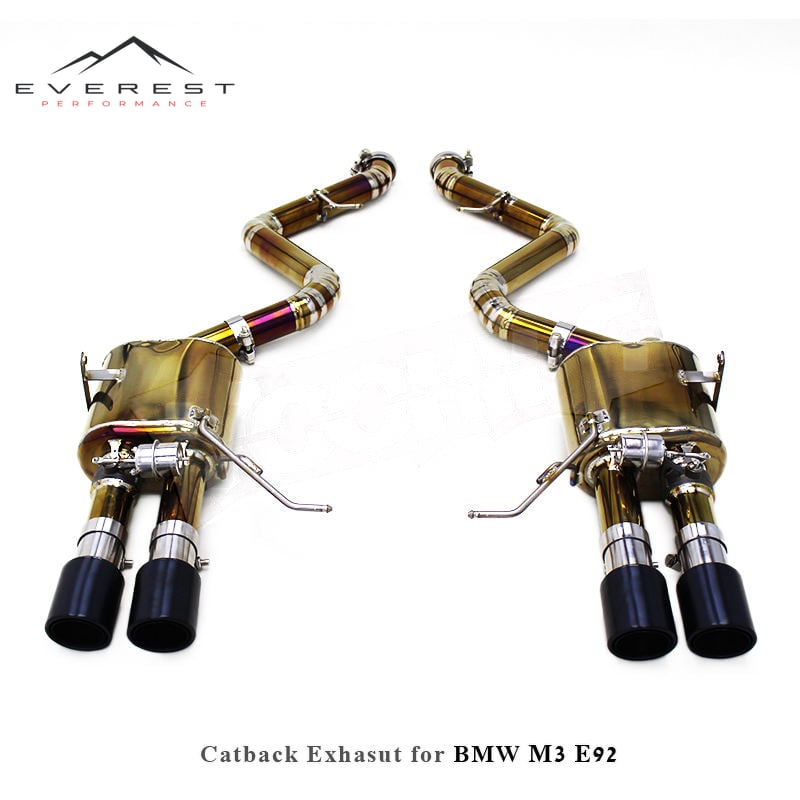 Titanium Lightweight Performance Catback Exhaust Pipe System for BMW M3 E90/E92/E93 4.0L 2008-2013 Vacuum Valve Muffler