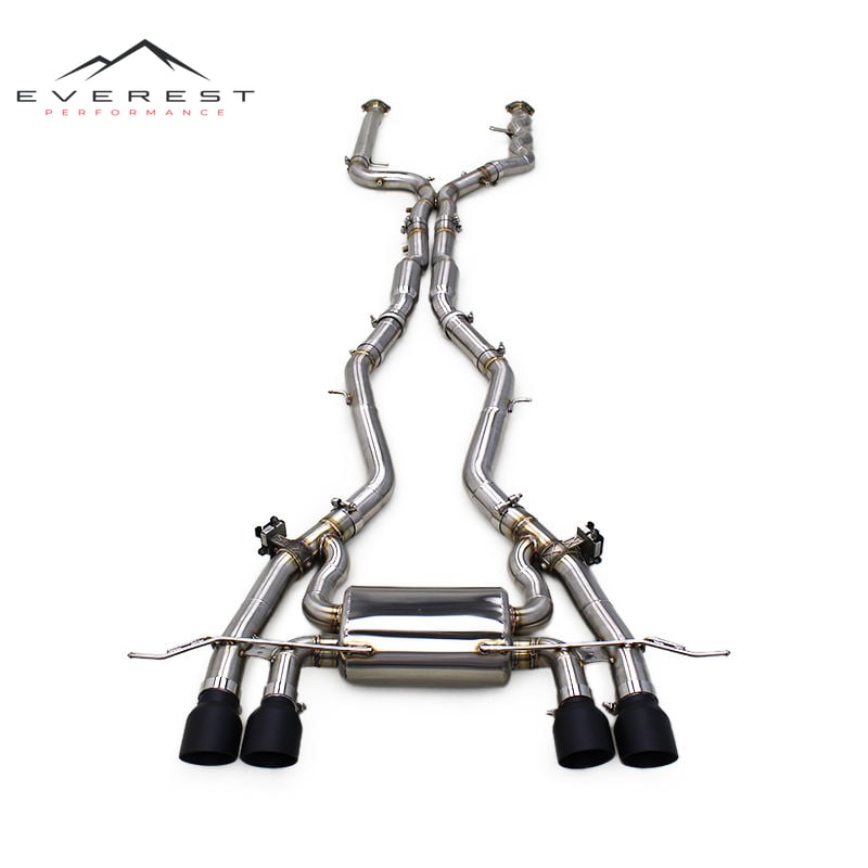 Catback Exhaust Pipes for BMW M3/M4 G80/G82 3.0T 2019-2023 Stainless Steel Muffler Valvetronic Dual Resonator