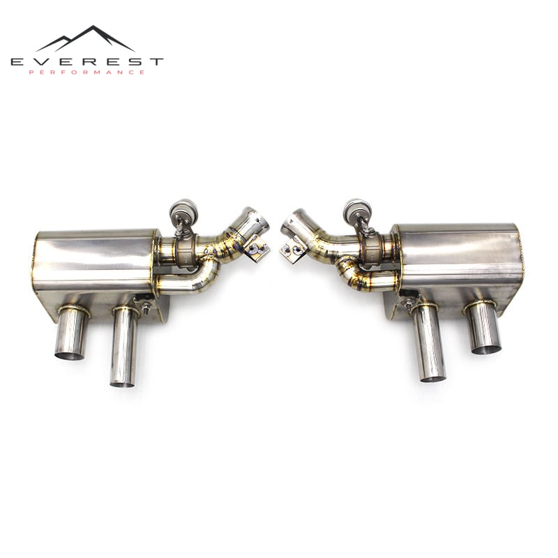 Titanium Tuning Exhaust Pipes for Ferrari FF 6.3 2011- 2016 Racing Car Axle Back Vacuum Valve Muffler