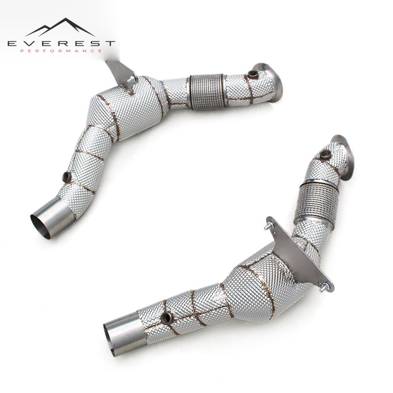 Street Header for Ferrari 488 GTB/Spider/Pista 3.9T V8 2015-2019 100/200/300cell Downpipe Stainless Steel Exhaust System
