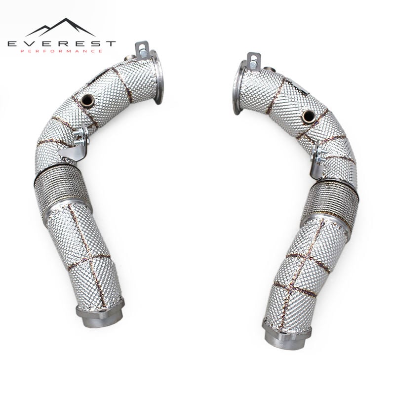 Stainless Steel Exhaust Downpipe for BMW X5M/X6M E70/E71 4.4TT 2010-2014 Free Flow Downpipe Exhaust Pipe
