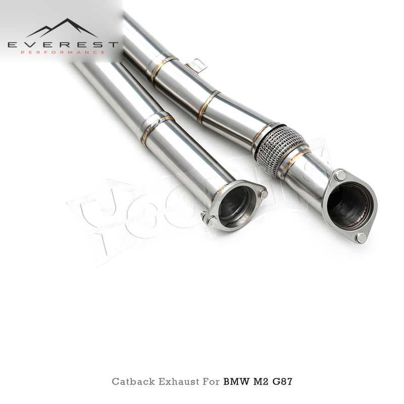 SS304 Equal-length with Z Pipe Catback Exhaust for BMW M2 G87 3.0T S55 2023-2026 with Electronic Valve Muffler Pipe