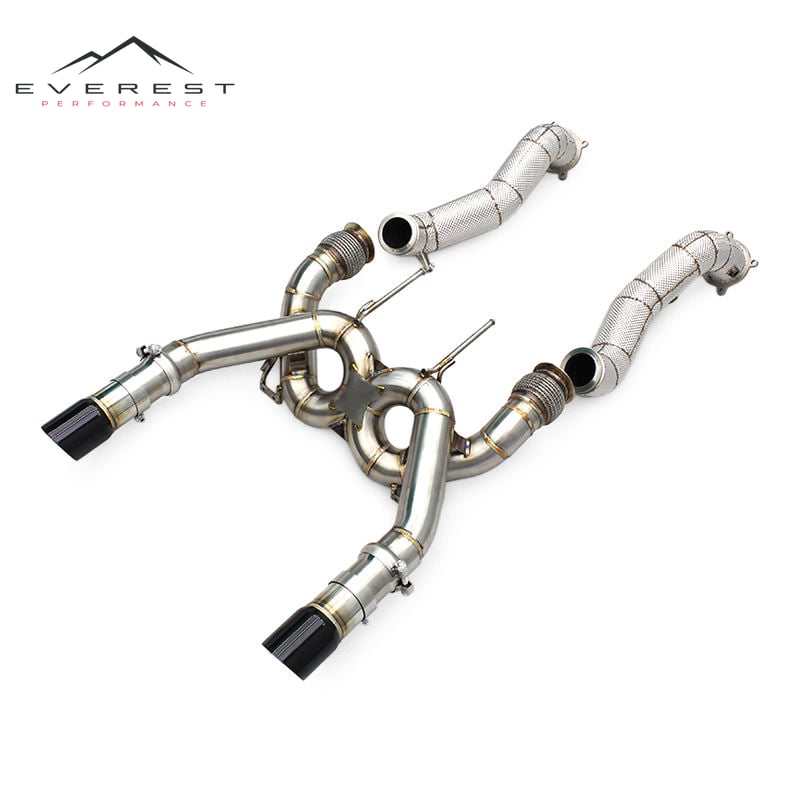 Exhaust Pipe Muffler Stainless Steel for McLaren 720S 4.0T 2017-2019 Performance Car Straight Header Downpipe Exhaust System