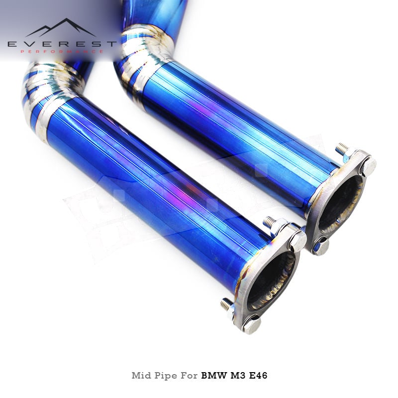 Lightweight Titanium Equal Length Midpipe X Pipe for BMW M3 E46 L6 3.2L 2000-2006 Exhaust Pipes Sport Car